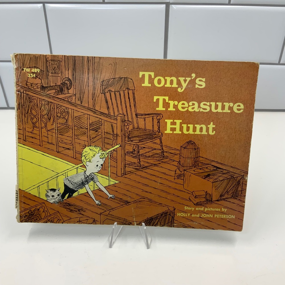 Tony's Treasure Hunt‎ Holly John Peterson Scholastic Paperback 1968 Vintage